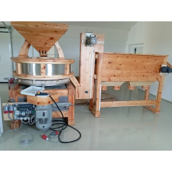 Macina Castagne e cereali, Mulini a pietra con separatore, Mulini professionali con buratto, Mulini a pietra per cereali